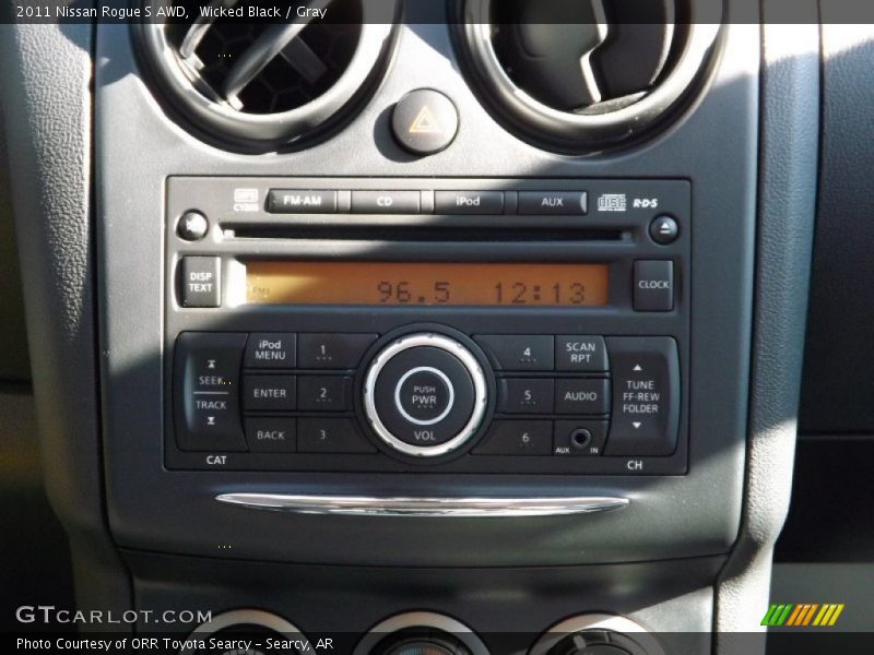 Wicked Black / Gray 2011 Nissan Rogue S AWD