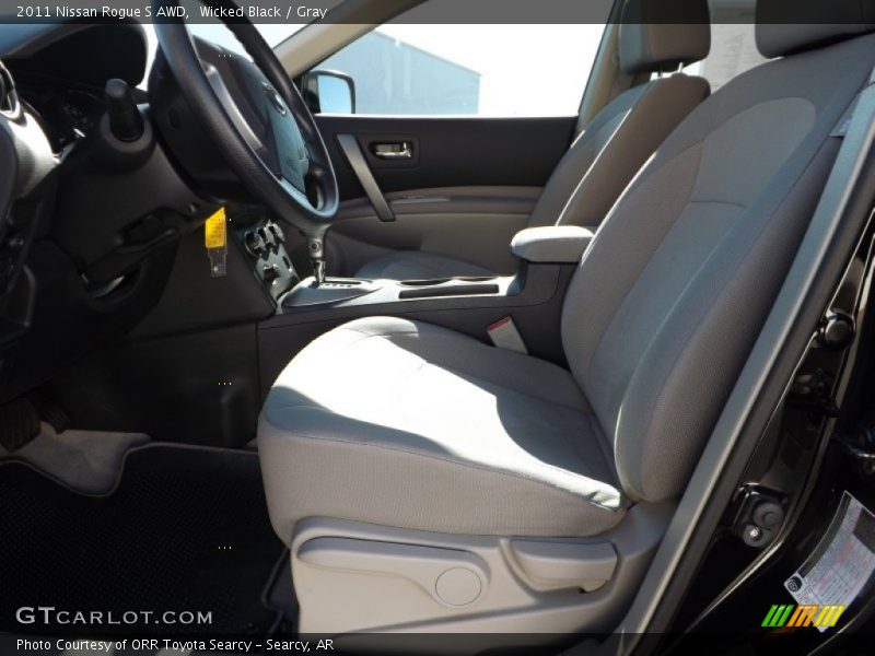 Wicked Black / Gray 2011 Nissan Rogue S AWD