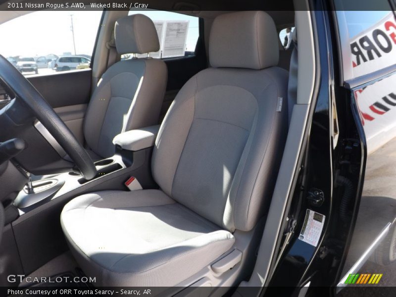 Wicked Black / Gray 2011 Nissan Rogue S AWD