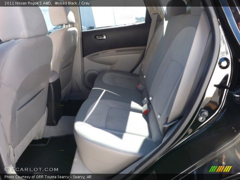 Wicked Black / Gray 2011 Nissan Rogue S AWD