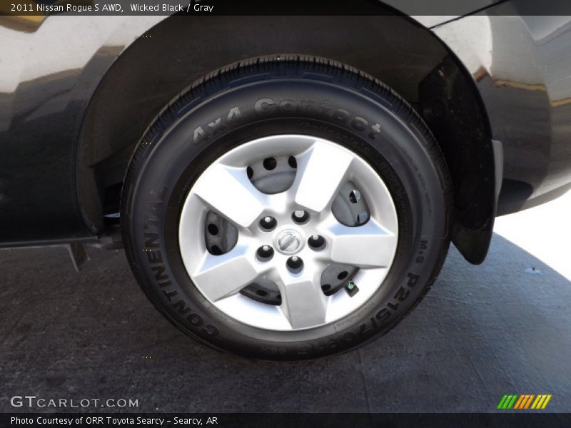 Wicked Black / Gray 2011 Nissan Rogue S AWD