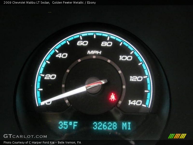 Golden Pewter Metallic / Ebony 2009 Chevrolet Malibu LT Sedan
