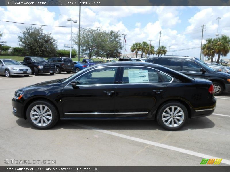 Black / Cornsilk Beige 2013 Volkswagen Passat 2.5L SEL