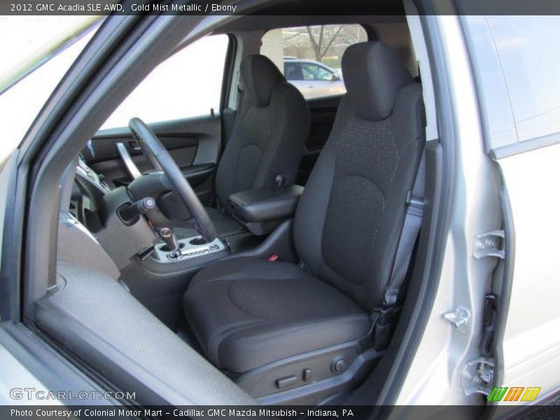 Gold Mist Metallic / Ebony 2012 GMC Acadia SLE AWD