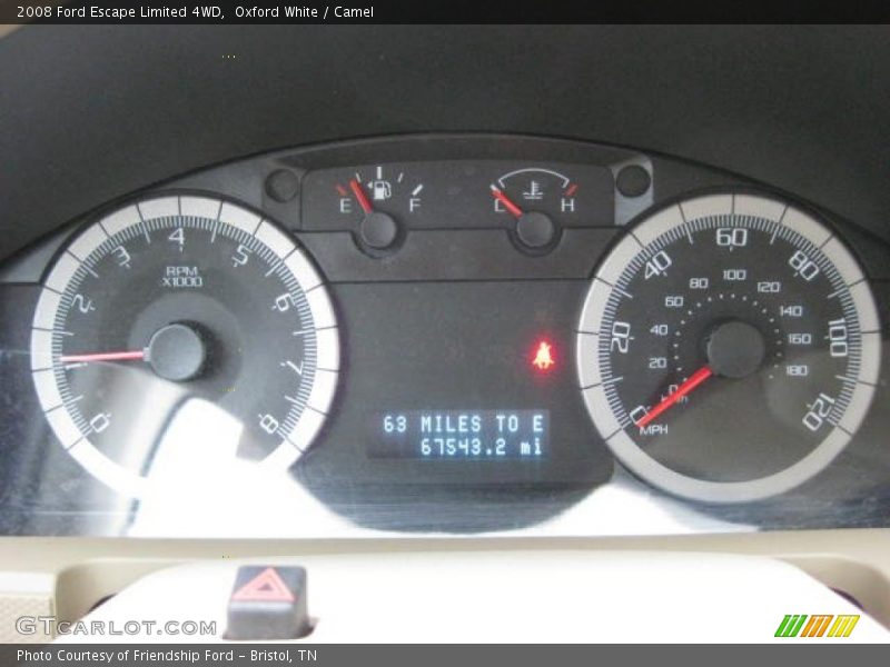  2008 Escape Limited 4WD Limited 4WD Gauges