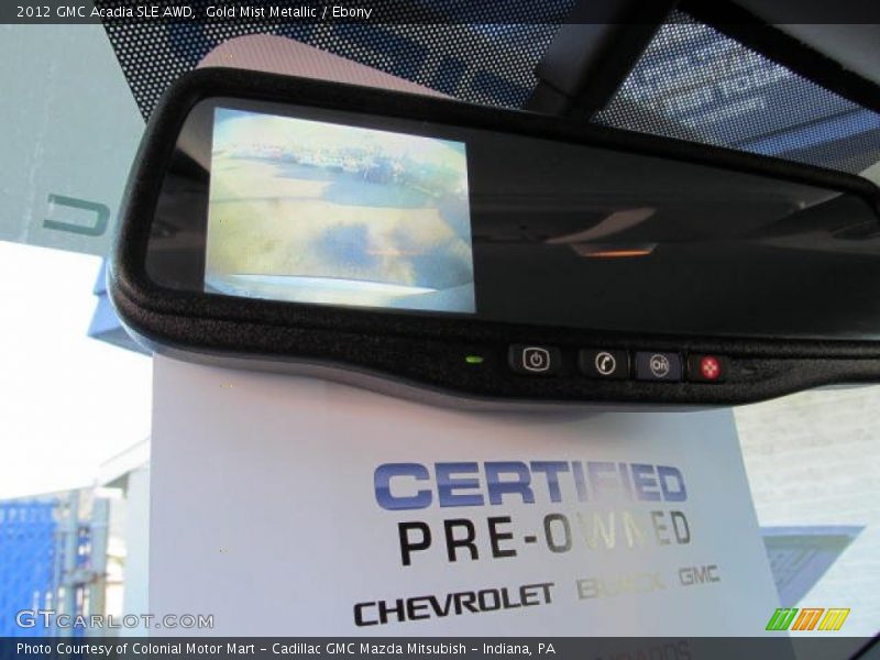 Gold Mist Metallic / Ebony 2012 GMC Acadia SLE AWD
