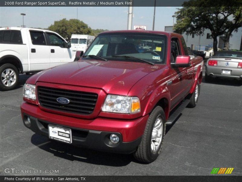 Redfire Metallic / Medium Dark Flint 2008 Ford Ranger Sport SuperCab