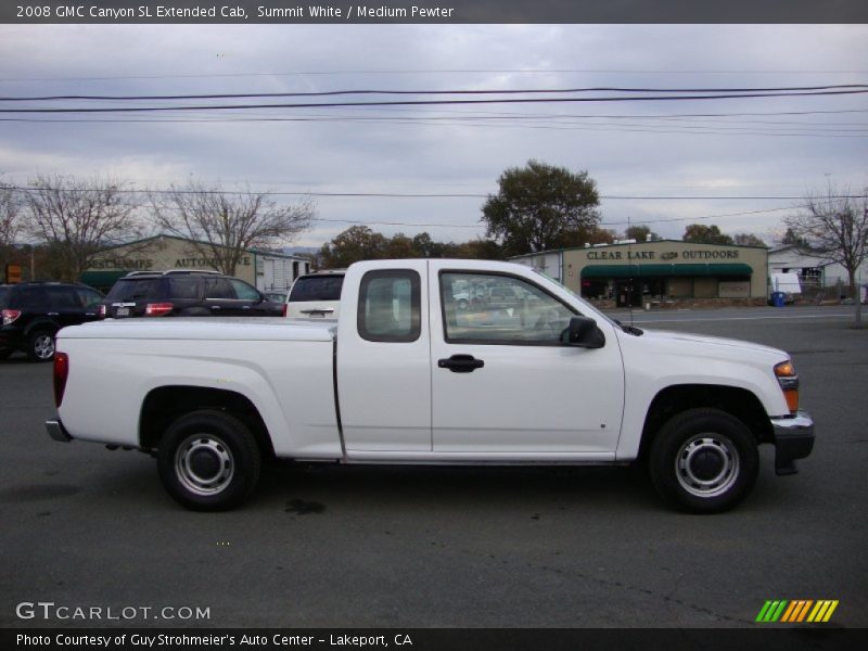 Summit White / Medium Pewter 2008 GMC Canyon SL Extended Cab