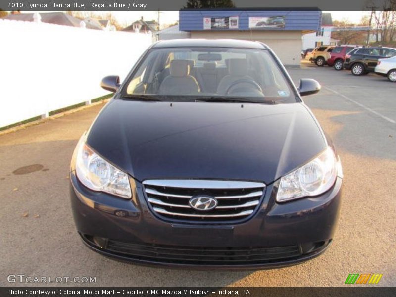 Regatta Blue / Gray 2010 Hyundai Elantra Blue
