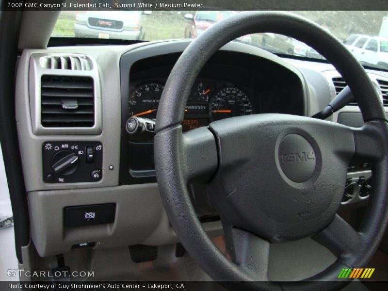 Summit White / Medium Pewter 2008 GMC Canyon SL Extended Cab