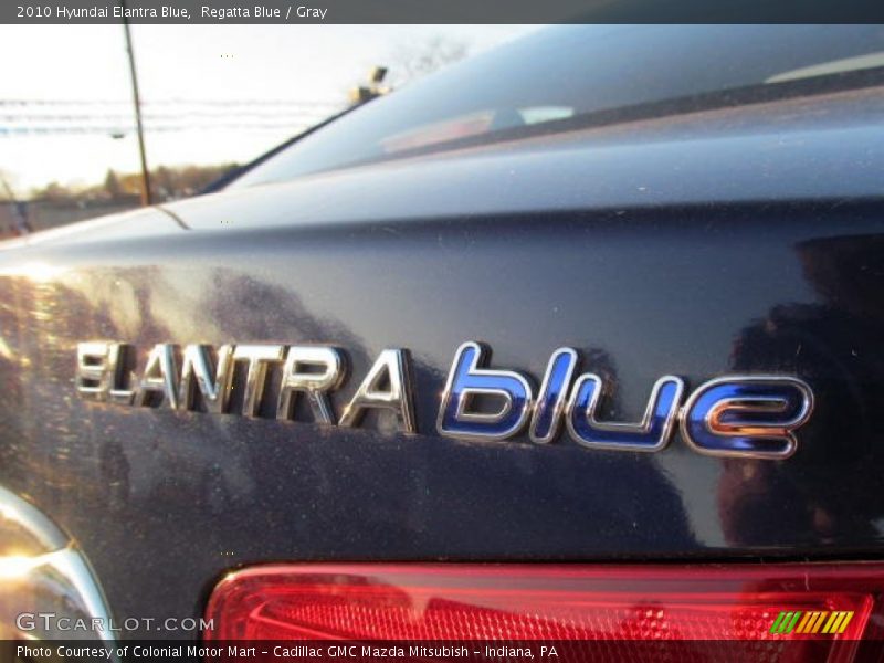 Regatta Blue / Gray 2010 Hyundai Elantra Blue