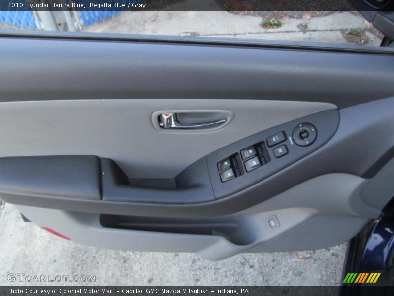 Regatta Blue / Gray 2010 Hyundai Elantra Blue