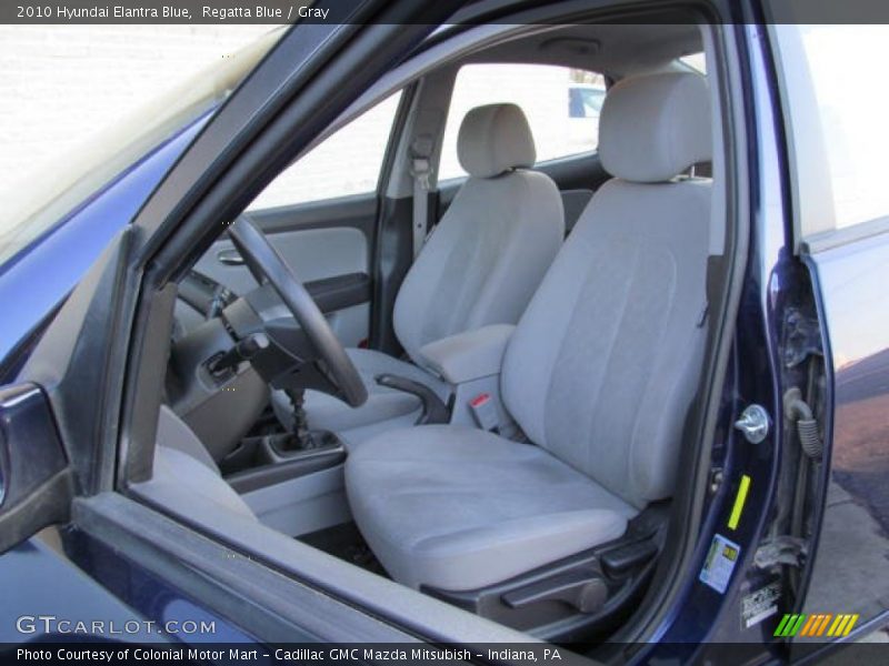 Regatta Blue / Gray 2010 Hyundai Elantra Blue