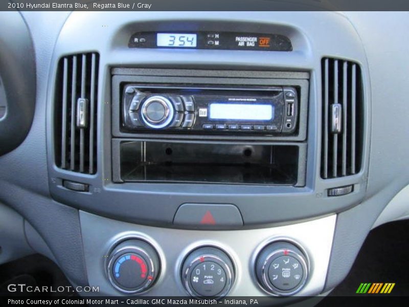 Regatta Blue / Gray 2010 Hyundai Elantra Blue