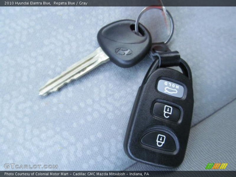 Regatta Blue / Gray 2010 Hyundai Elantra Blue