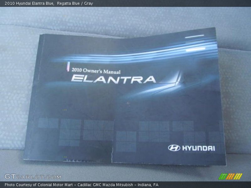 Regatta Blue / Gray 2010 Hyundai Elantra Blue
