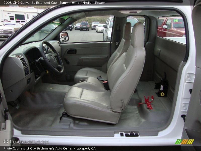 Summit White / Medium Pewter 2008 GMC Canyon SL Extended Cab