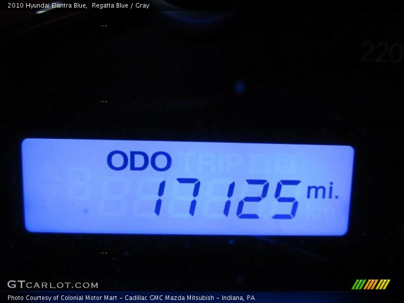 Regatta Blue / Gray 2010 Hyundai Elantra Blue