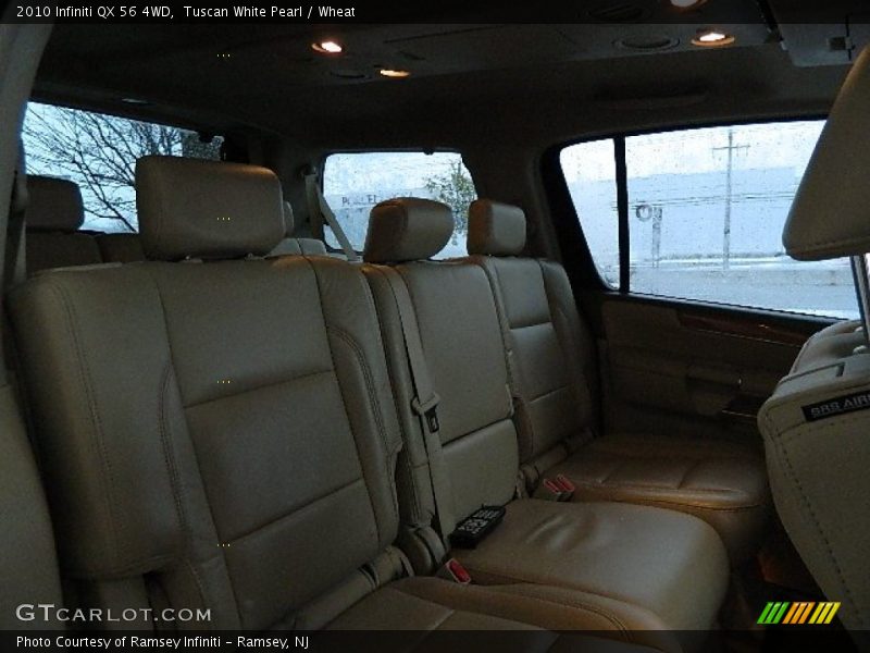 Tuscan White Pearl / Wheat 2010 Infiniti QX 56 4WD