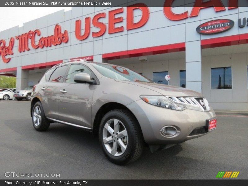 Platinum Graphite Metallic / Beige 2009 Nissan Murano SL