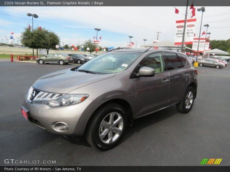 Platinum Graphite Metallic / Beige 2009 Nissan Murano SL