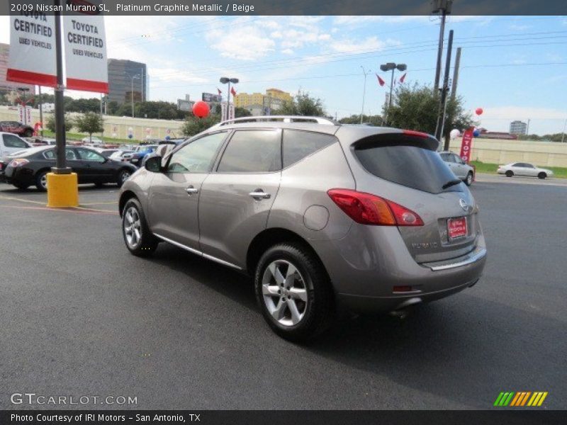 Platinum Graphite Metallic / Beige 2009 Nissan Murano SL