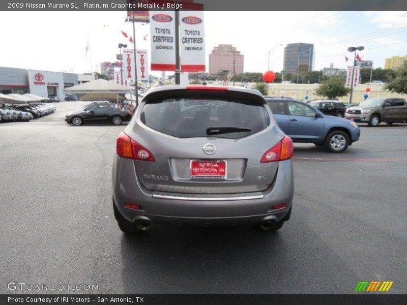 Platinum Graphite Metallic / Beige 2009 Nissan Murano SL