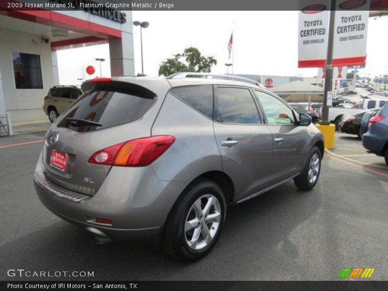 Platinum Graphite Metallic / Beige 2009 Nissan Murano SL