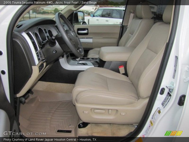 Arctic Frost Pearl / Sand Beige 2008 Toyota Sequoia Platinum 4WD