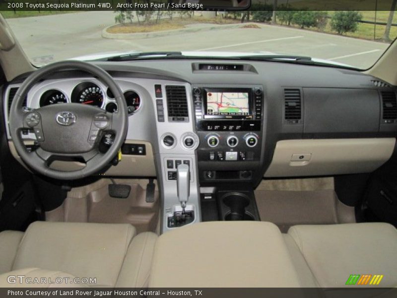 Arctic Frost Pearl / Sand Beige 2008 Toyota Sequoia Platinum 4WD