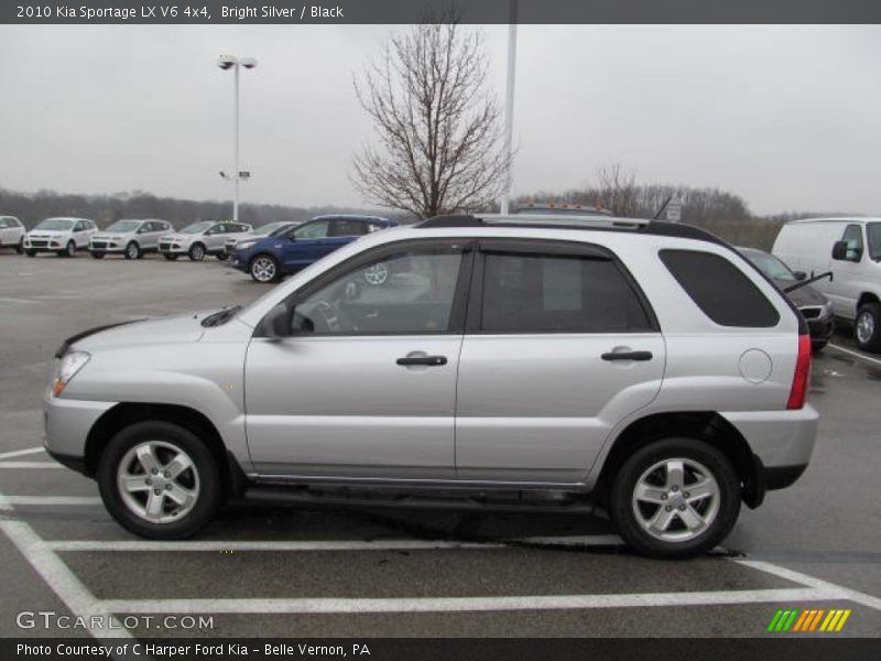 Bright Silver / Black 2010 Kia Sportage LX V6 4x4