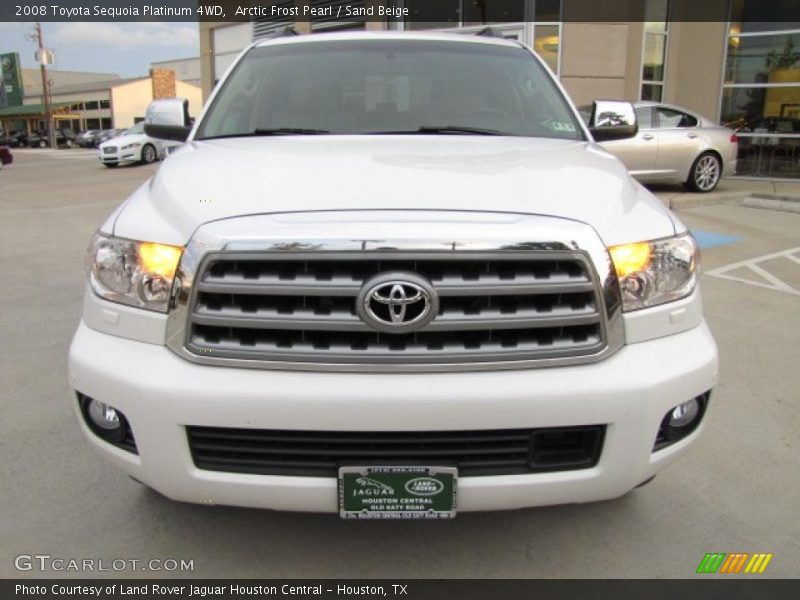 Arctic Frost Pearl / Sand Beige 2008 Toyota Sequoia Platinum 4WD