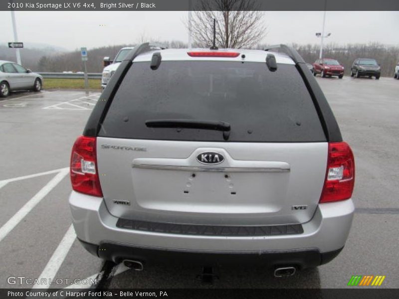 Bright Silver / Black 2010 Kia Sportage LX V6 4x4