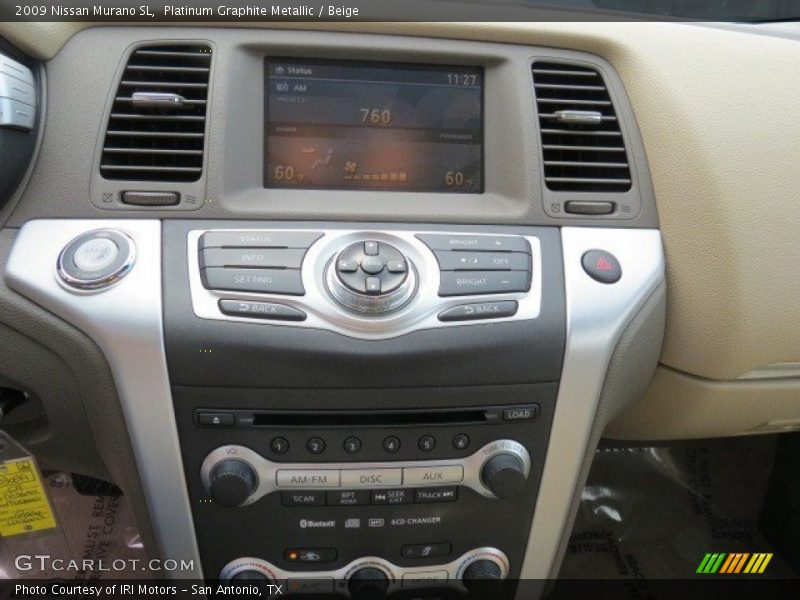 Platinum Graphite Metallic / Beige 2009 Nissan Murano SL