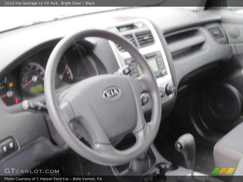 Bright Silver / Black 2010 Kia Sportage LX V6 4x4