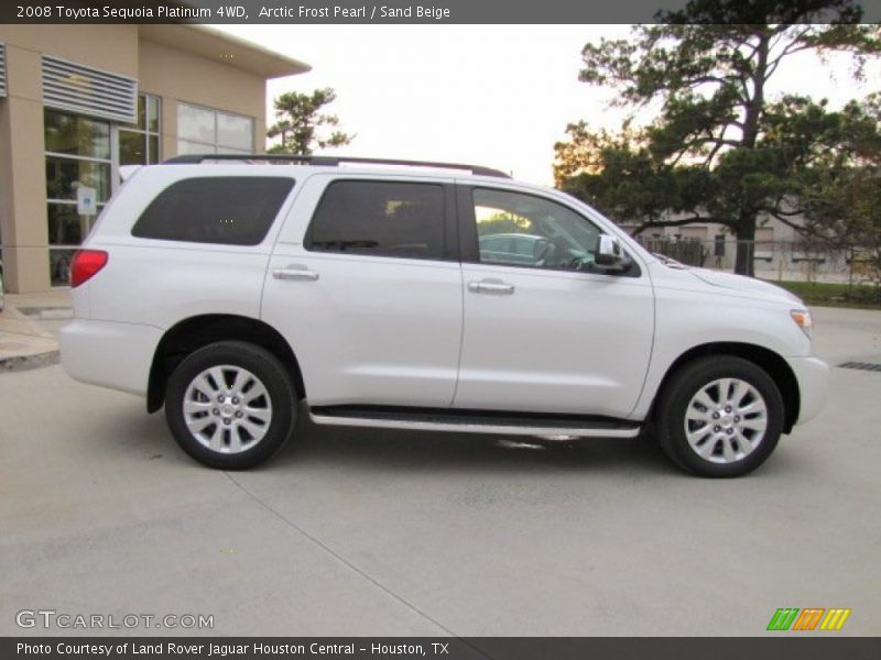 Arctic Frost Pearl / Sand Beige 2008 Toyota Sequoia Platinum 4WD