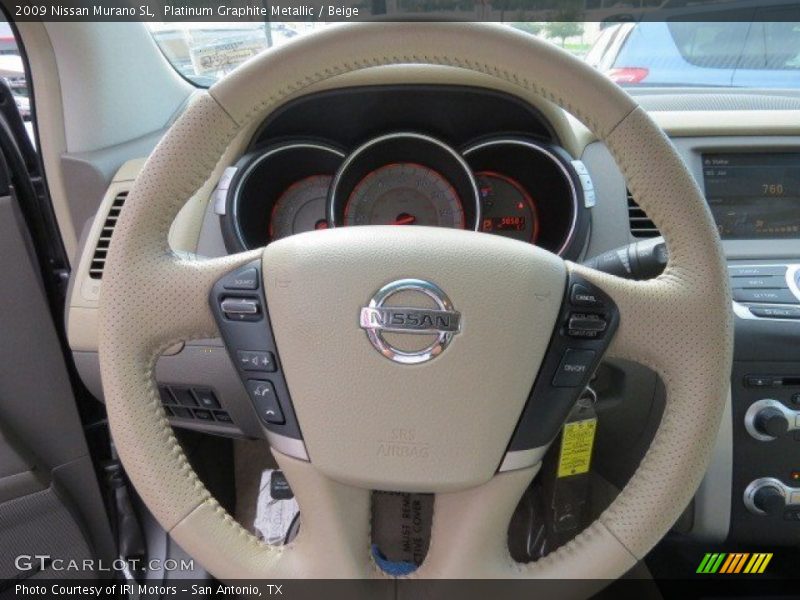 Platinum Graphite Metallic / Beige 2009 Nissan Murano SL