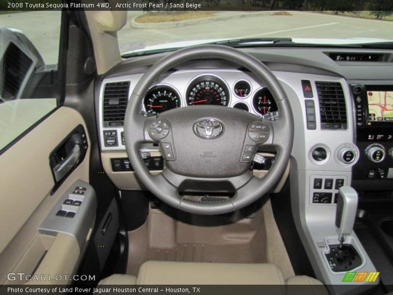 Arctic Frost Pearl / Sand Beige 2008 Toyota Sequoia Platinum 4WD