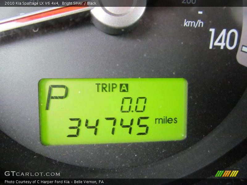 Bright Silver / Black 2010 Kia Sportage LX V6 4x4
