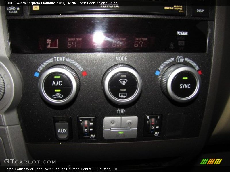 Arctic Frost Pearl / Sand Beige 2008 Toyota Sequoia Platinum 4WD