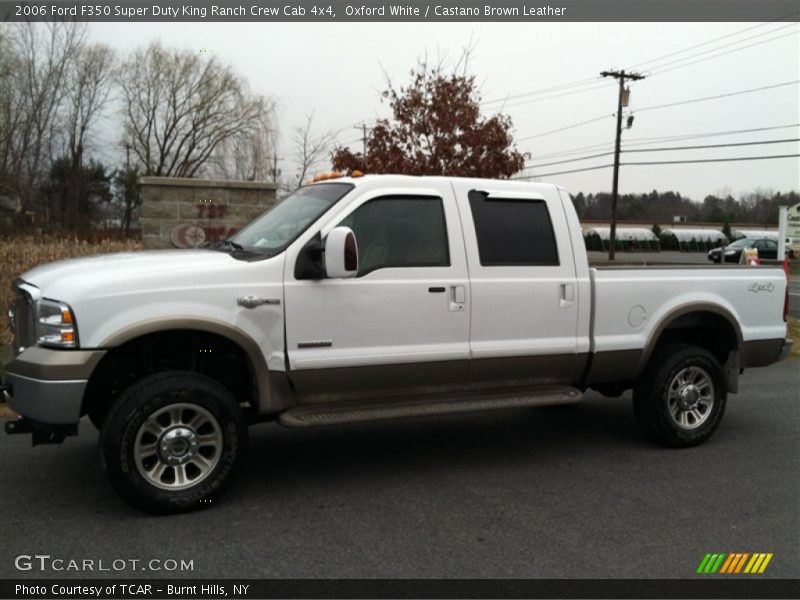 Oxford White / Castano Brown Leather 2006 Ford F350 Super Duty King Ranch Crew Cab 4x4