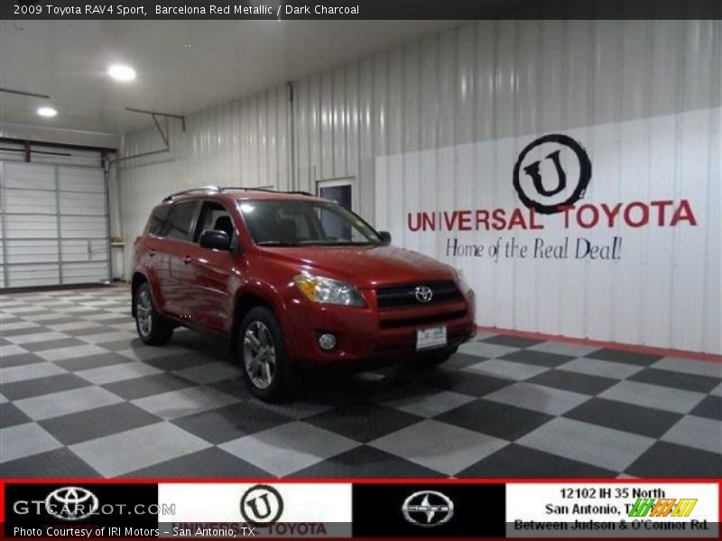 Barcelona Red Metallic / Dark Charcoal 2009 Toyota RAV4 Sport