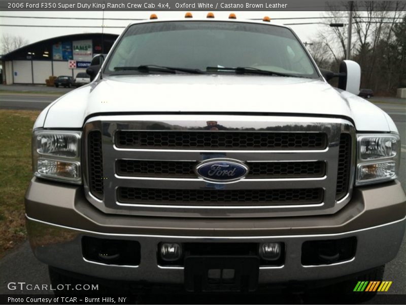 Oxford White / Castano Brown Leather 2006 Ford F350 Super Duty King Ranch Crew Cab 4x4