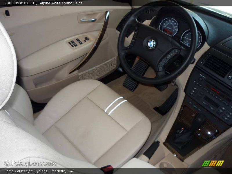 Alpine White / Sand Beige 2005 BMW X3 3.0i