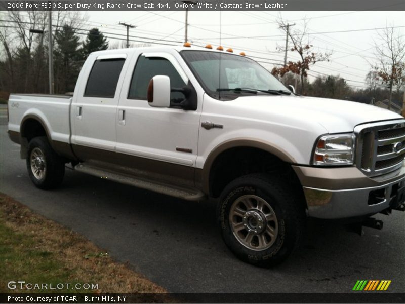 Oxford White / Castano Brown Leather 2006 Ford F350 Super Duty King Ranch Crew Cab 4x4