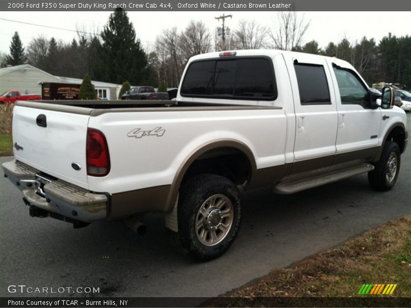 Oxford White / Castano Brown Leather 2006 Ford F350 Super Duty King Ranch Crew Cab 4x4