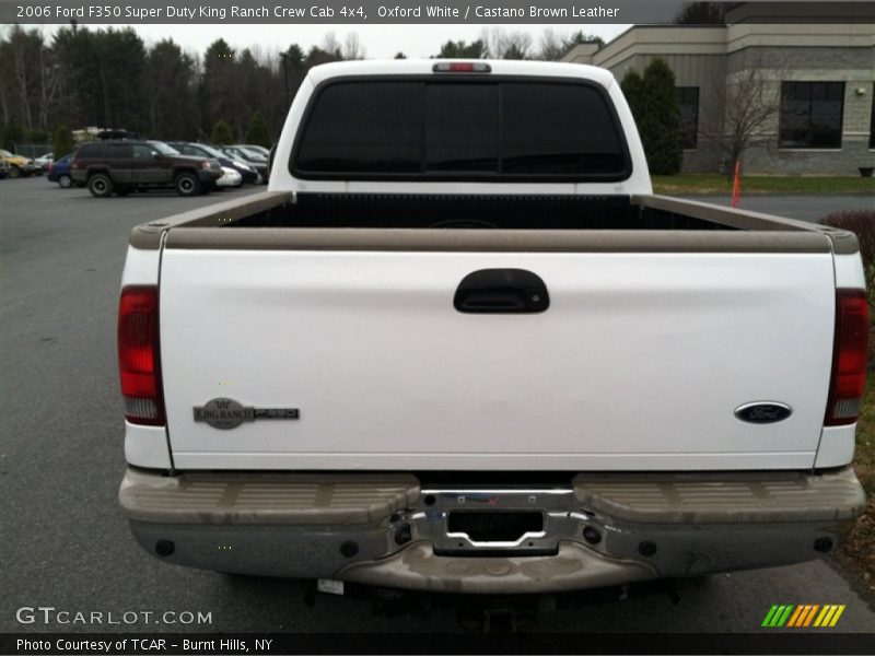 Oxford White / Castano Brown Leather 2006 Ford F350 Super Duty King Ranch Crew Cab 4x4