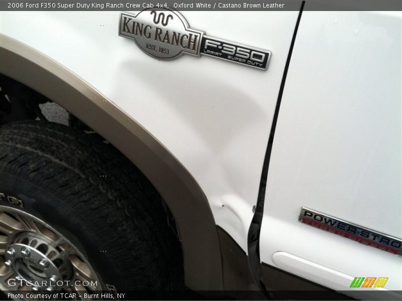 Oxford White / Castano Brown Leather 2006 Ford F350 Super Duty King Ranch Crew Cab 4x4