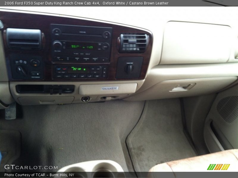 Oxford White / Castano Brown Leather 2006 Ford F350 Super Duty King Ranch Crew Cab 4x4
