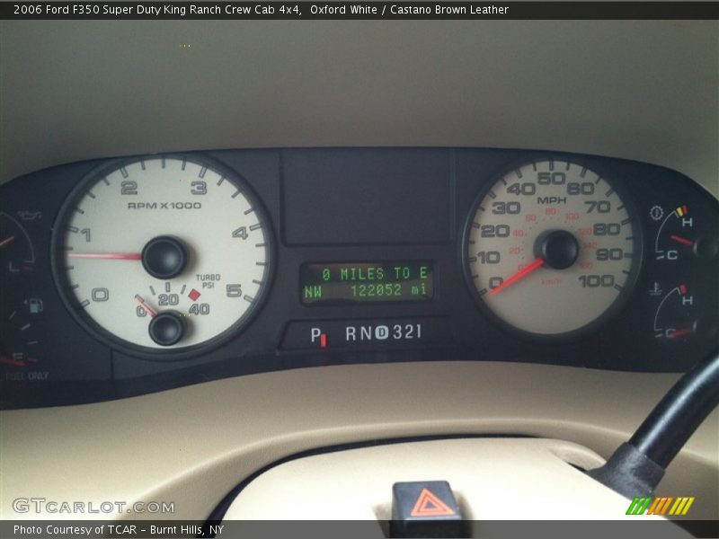 Oxford White / Castano Brown Leather 2006 Ford F350 Super Duty King Ranch Crew Cab 4x4